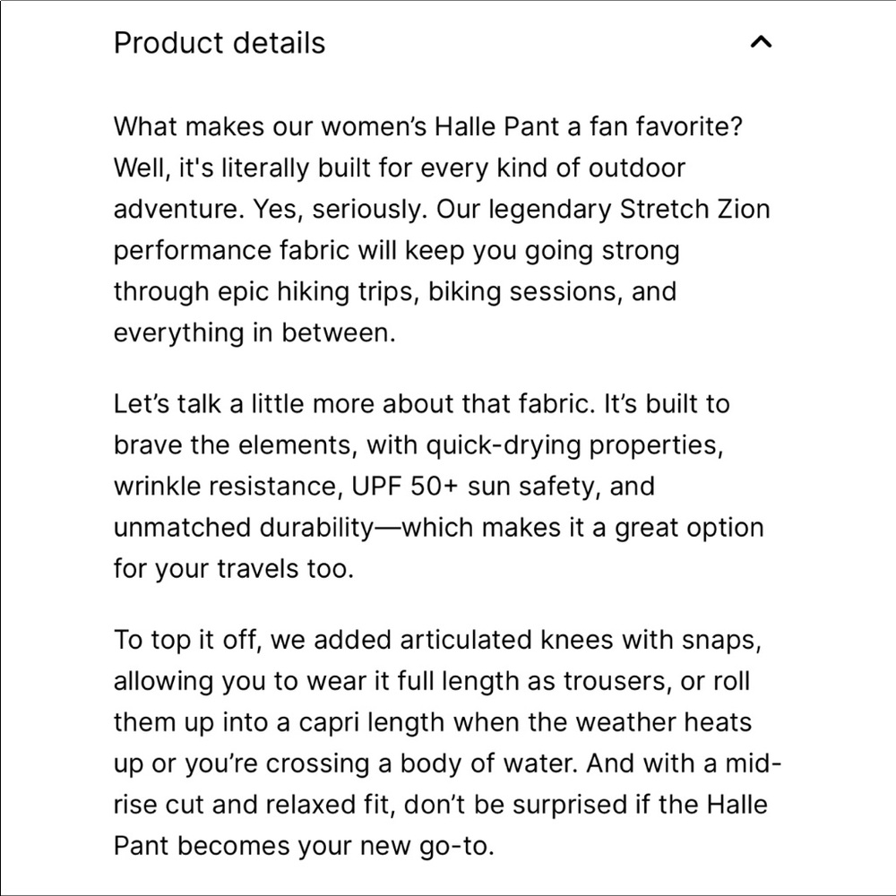 🆕 Prana Halle Hiking Casual Pants Roll Up Cocoa - Picture 14 of 14